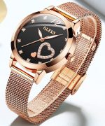 6.5mm Ultra Thin Watches for Women Waterproof,Rose Gold Stainless Steel Ladies Watch,Casual Women Watches with Date,Big Face Female Wristwatches,Japanese Quartz Lady Watches,Gifts for Women - Image 3